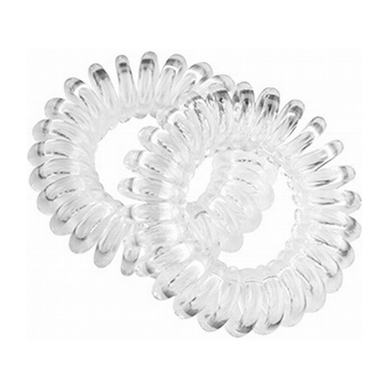 Gummispiraler för hår, transparenta,...