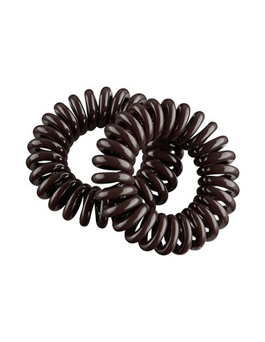 Gummispiraler för hår, bruna, 45 mm,...