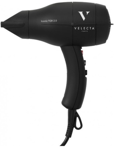 Hårtork Velecta ICONIC, TGR 2.0, kompakt, 2000W, svart
