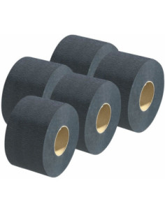 Papperskrage, svart, 5 rullar