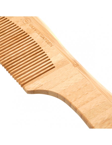 OLIVIA GARDEN Bamboo Touch-kam, blodcirkulationshöjande, bambu, nr 2