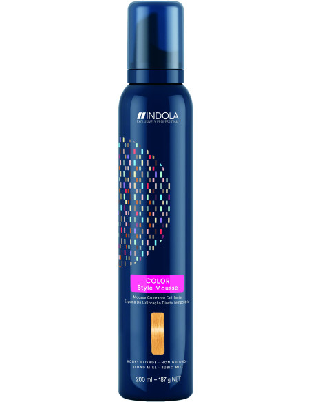 Indola Color Style Mousse Honungsblond toning hårmousse 200ml