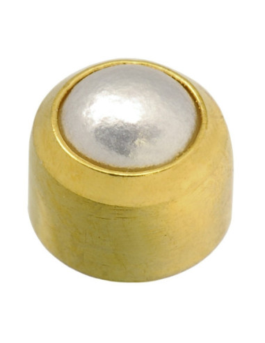 24ct Z-pärla, örhängen, cabachoner, par