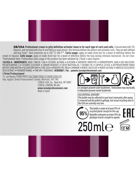 Curl Expression krämig gel för uttrycksfull hårform 250ml