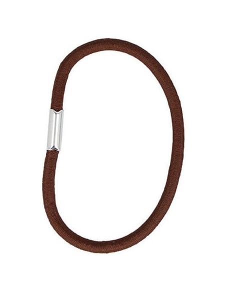 Elastiska hårband, bruna, 8 st