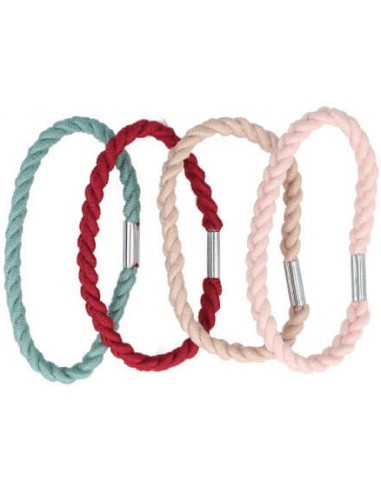 Hårband, flätade, beige 8 st