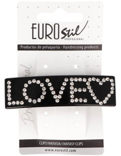 Hårspänne LOVE, svart