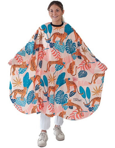 Barnkappa med leopardmotiv