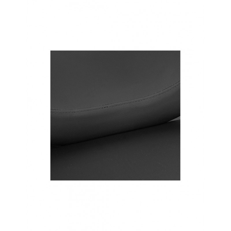 Frisörstol Alexandra med guldbas, svart