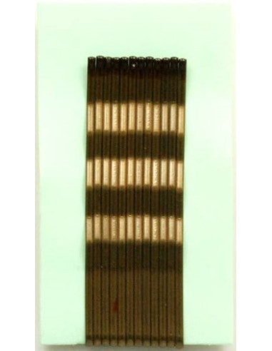 Hårspännen, vågiga, 70 mm, bruna,...