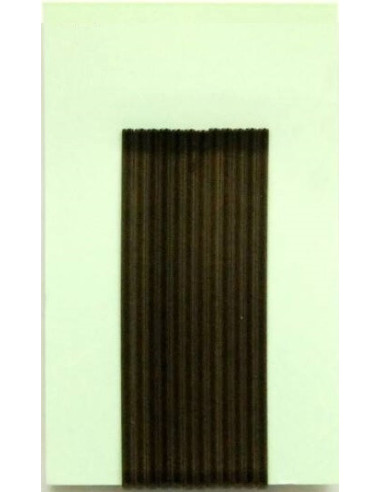 Hårspännen, släta, 6 cm, bruna, 12 st