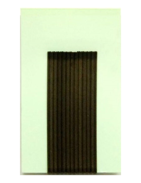 Hårspännen, släta, 6 cm, bruna, 12 st