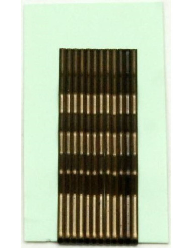 Hårspännen, vågiga, 7 cm, bruna, 12 st.