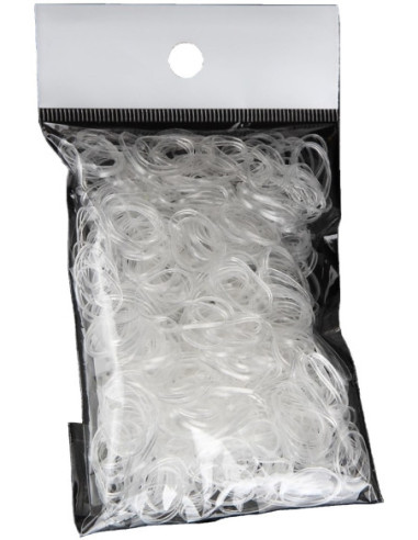 Hårband (silikon), transparenta, 300 st.