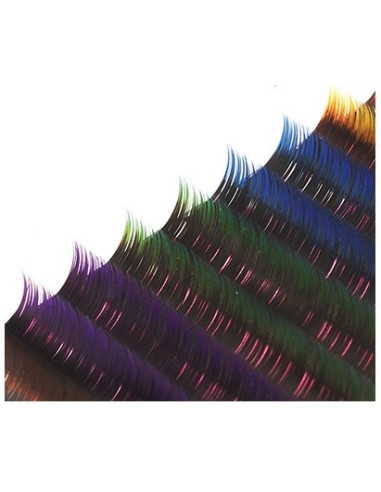 Ögonfransförlängning, tvåfärgad, D-0.15