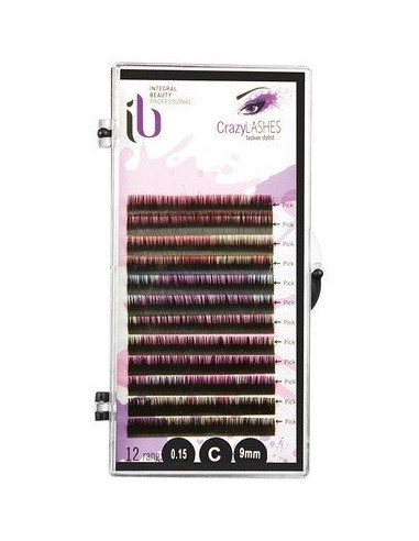 Ögonfransförlängning, tvåfärgad, D-0.15