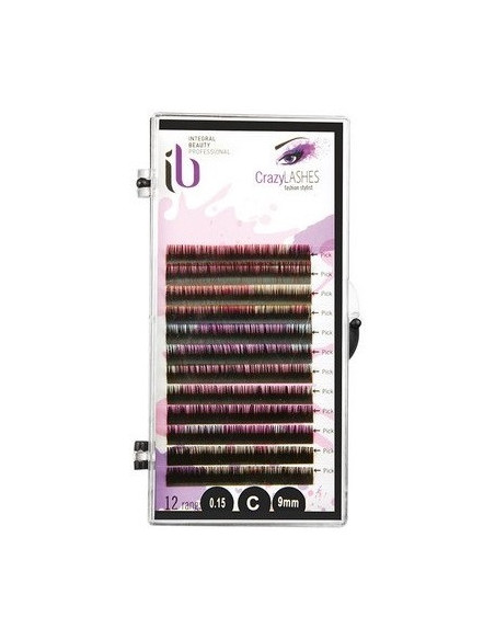 Ögonfransförlängning, tvåfärgad, D-0.15