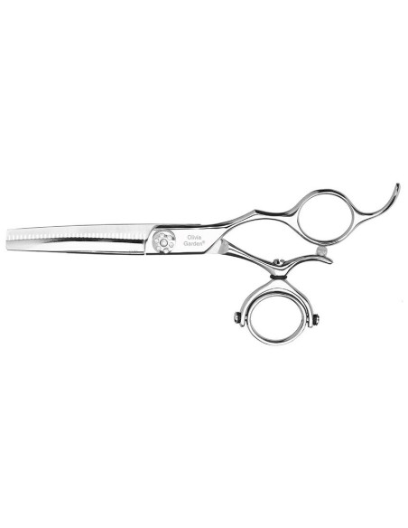 OLIVIA GARDEN Frisörsax SWIVEL CUT, 17 cm, med fodral