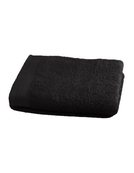 Högkvalitativ handduk, klorresistent, bomull 50x80, superabsorberande, svart