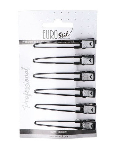 Klämmor, ankor, svarta, 6,5 cm, 6 st