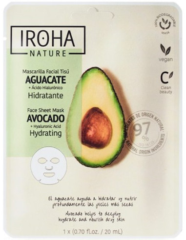 IROHA NATURE Återfuktande ansiktsmask...