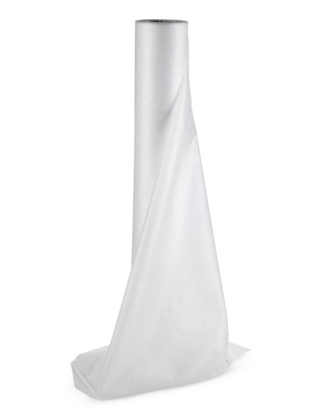 Dagbäddsöverdrag i rulle, non-woven, vitt, 60 cm x 100 m