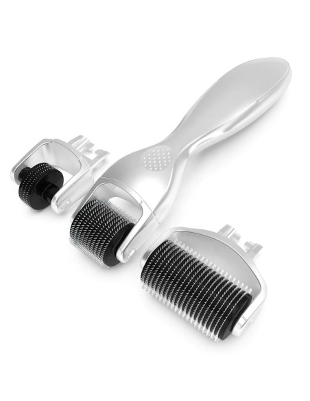 Derma roller mikronålningsapparat, 3-i-1, SILVER