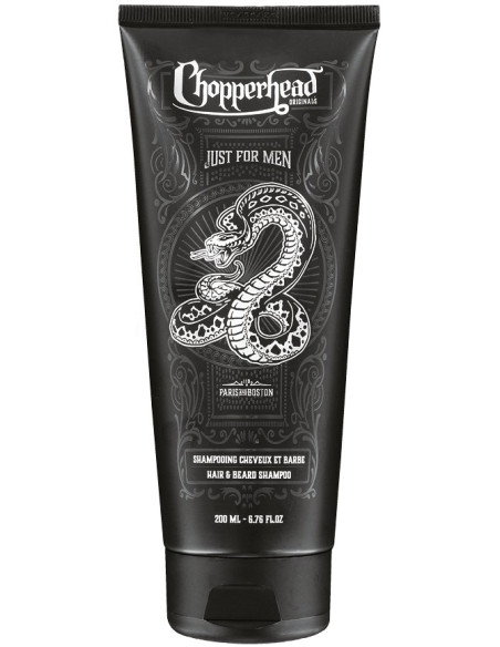 CHOPPERHEAD Schampo för hår och skägg, återfuktande, för känslig hud, 200 ml