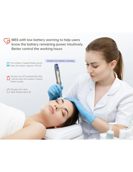 Dr. Pen Microneedling-apparat Dermapen M8S, med batteri