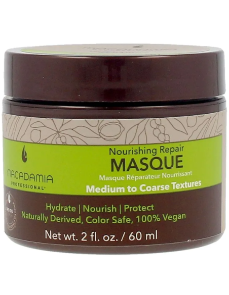 MACADAMIA PRO Vegan Maska mitrinoša, barojoša normāliem-sausiem matiem 60ml