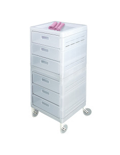 Frisörvagn My, 6 lådor, Vit