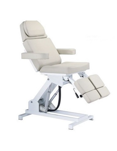 Pedikyrsoffa med 3 motorer Celeste, Vit