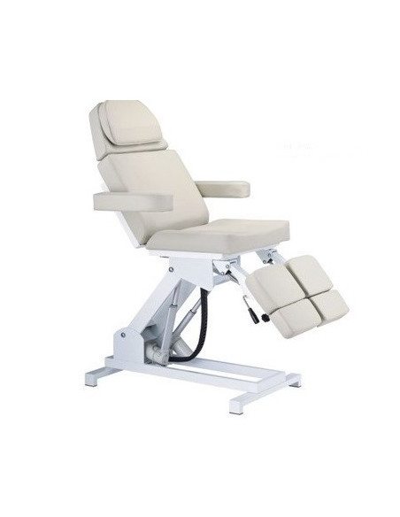 Pedikyrsoffa med 3 motorer Celeste, Vit