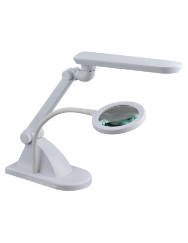 Skrivbordslampa och förstoringsglas...