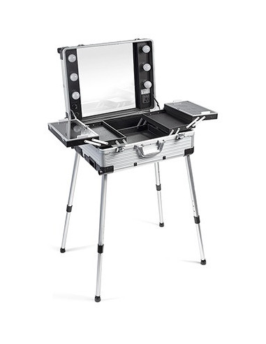 Makeup artist-väska med belysning och...