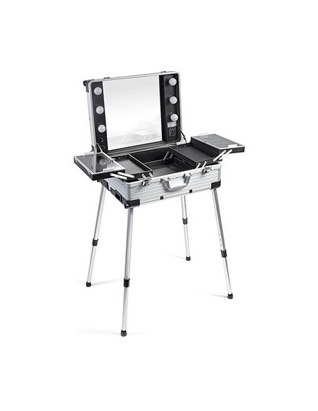 Makeup artist-väska med belysning och justerbara ben MAKEUP 2 ROLLY