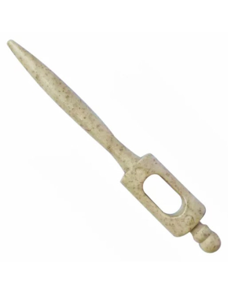 Rundborste med keramisk beläggning och indelningsspets, beige, Ø 25/41 mm – Organica