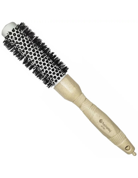 Rundborste med keramisk beläggning och indelningsspets, beige, Ø 25/41 mm – Organica