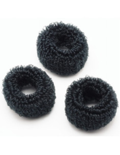 Hårband, tyg, svarta, 50 st.