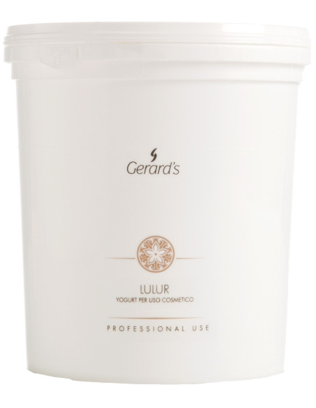 Gerard's LULUR återfuktande kosmetisk yoghurt för ansikte och kropp med glycerin för komfort efter exfoliering, 1000 ml