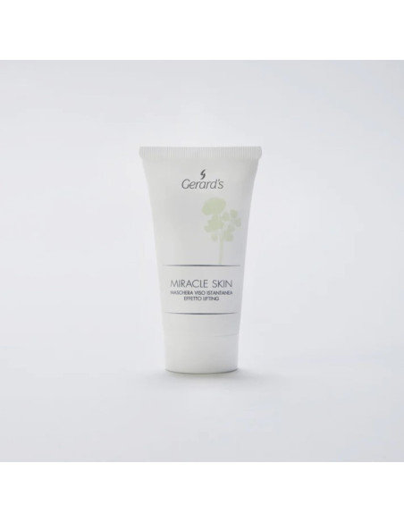 Gerard's MIRACLE SKIN lyftande ansiktsmask med hyaluronsyra och biomimetiska peptider för fastare konturer, 250 ml