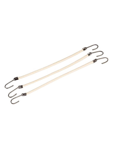 Hårsnoddar, med krokar, beige, 12 st.