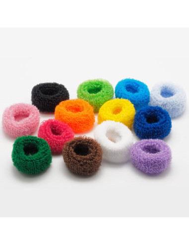 Gummiband för hår, tyg, 13 olika...