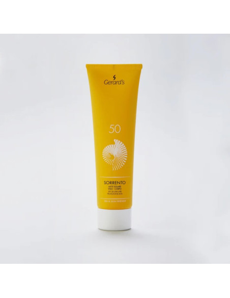 Gerard's SORRENTO vattenresistent solskyddslotion för ansikte och kropp SPF 50 med UVA/UVB-filter och fikonkaktus, 150 ml