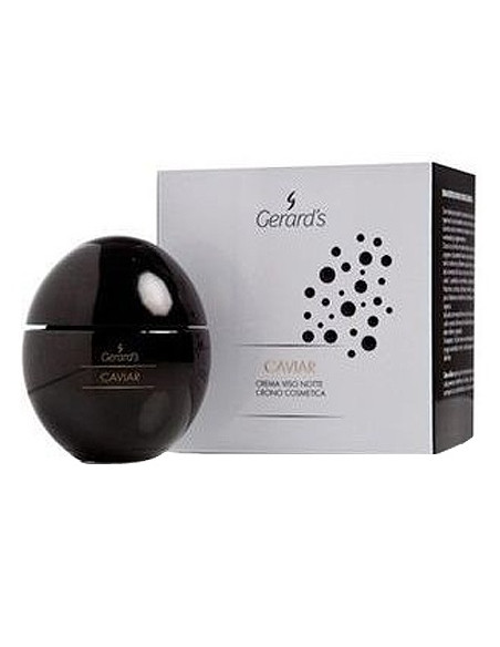 Gerard's CAVIAR återfuktande nattkräm för ansiktet med kaviarextrakt och hyaluronsyra för fuktfattig hud, 50 ml