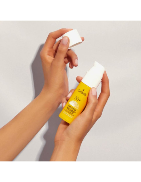 Gerard's PANAREA vattenresistent solskyddskräm för ansiktet SPF 50 med UVA/UVB-filter och aktiv fikonkaktusingrediens, 30 ml