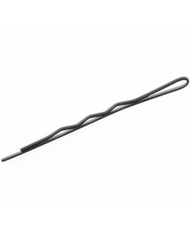 Hårspännen, vågiga, 5 cm, svarta, 100 st