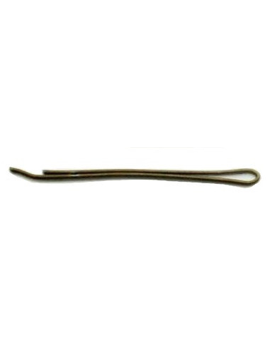 Hårspännen, släta, 4 cm, bruna, 100 st.