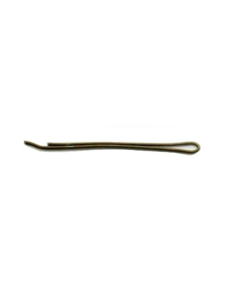 Hårspännen, släta, 4 cm, bruna, 100 st.