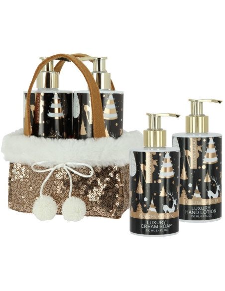 VIVIAN GRAY BROWN GLITTERS handvårdsset med tvål och lotion, 2 × 250 ml